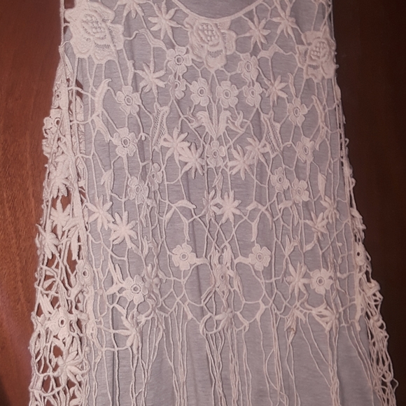 Flowy crochet double layer tanktop Chelsea violet - Picture 2 of 3